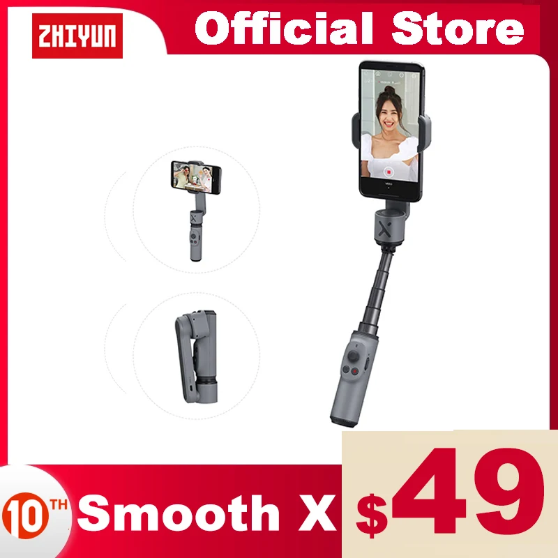 ZHIYUN Official Smooth X Phone Gimbals Selfie Stick Handheld Stabilizer Palo Smartphones for iPhone Xiaomi Huawei Redmi Samsung enlarge