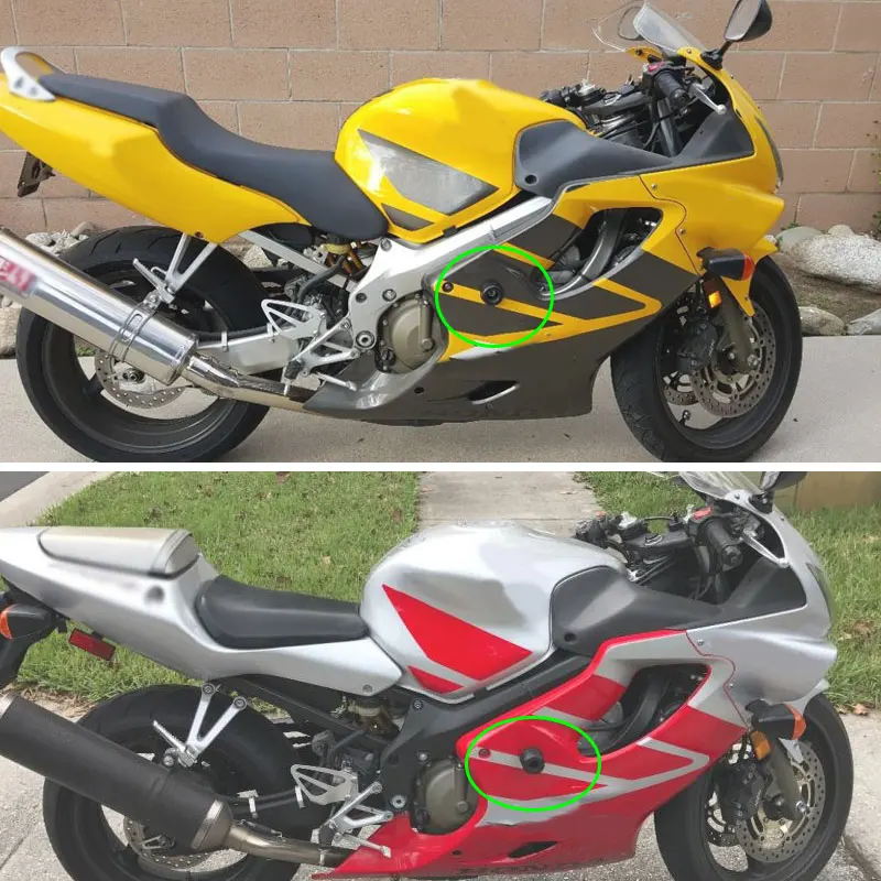 100% абсолютно новые запчасти для мотоциклов углеродные слайдеры рамы без Отрезов