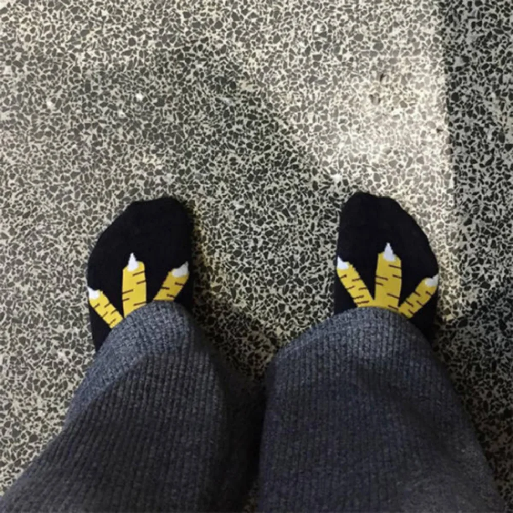 Женские носки до бедра с забавным 3D рисунком курицы модные милые женские тонким