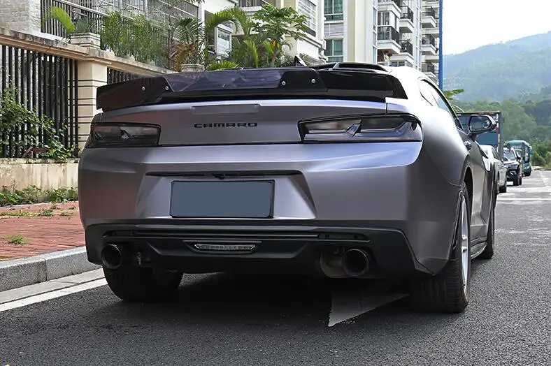 High quality ABS Car Rear Trunk Lip Bumper Diffuser Protector Cover Fits For Chevrolet Camaro 2016 2017 2018 2019 | Автомобили и