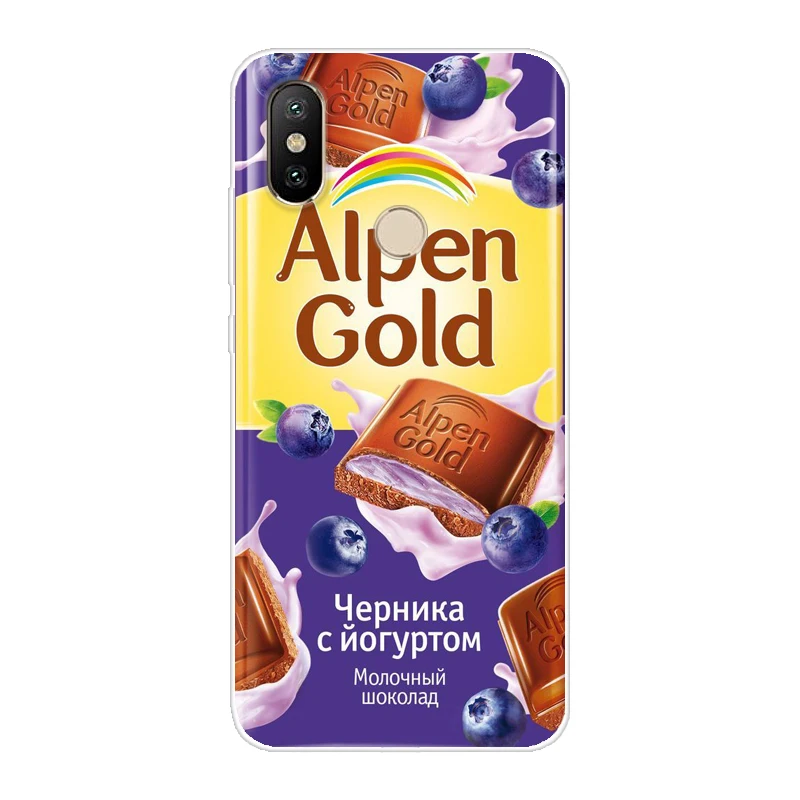 6151 Шоколадный чехол для телефона с руссой для Xiaomi mi 8 A2 Lite A1 9 Pocophone F1, красный чехол для mi 5 Plus 6 Pro 6A 7 Note 5 6 7 Pro, мягкий чехол из ТПУ - Цвет: 6151