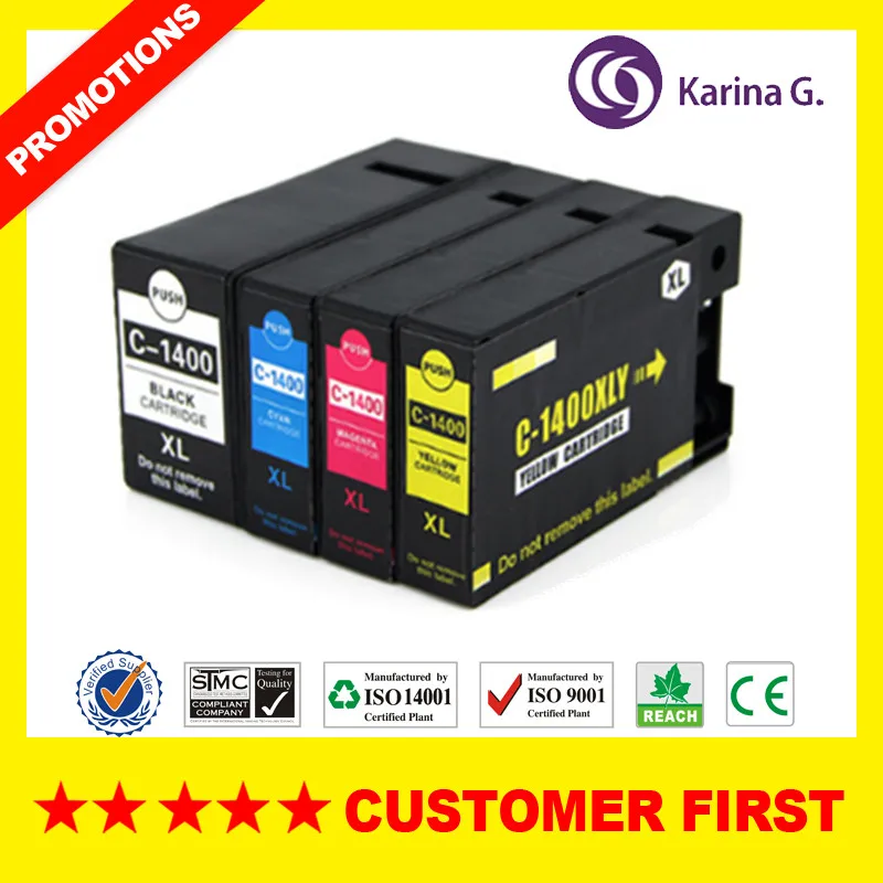 Совместимые чернильные картриджи для Canon pgi 1400 PGI PGI1400 пигментные чернила MAXIFY MB2040