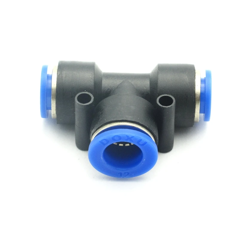 Трехсторонний пневматический вставной штуцер для шланга соединительный