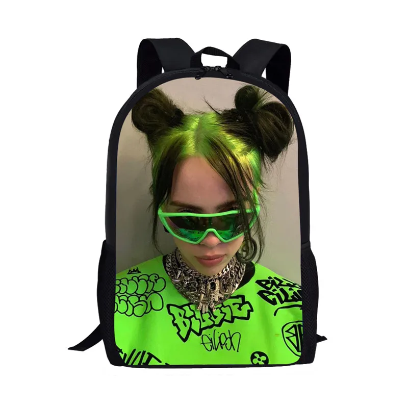 THIKIN 3D школьные сумки Billie Eilish рюкзаки для детей женские хип-хоп школьный рюкзак для подростков девочек рюкзак детские рюкзаки Mochila - Цвет: as picture