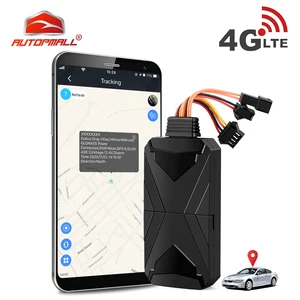 4G GPS трекер отслежыватель автомобиля 11-90V Отключение подачи топлива SOS Голос монитор GPS локатор автомобиля ГЛОНАСС превышение скорости встряхнуть Geofence бесплатное приложение
