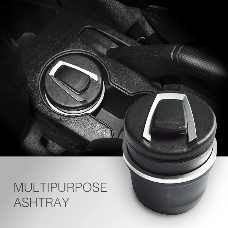 car Ash Tray Ashtray Storage Cup With LED FOR subaru forester vw t5 seat leon 2 nissan nv200 peugeot 3008 Accessories | Автомобили и