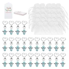 24 шт. брелоки с ангелом, мешочки из органзы, с надписью Thank You