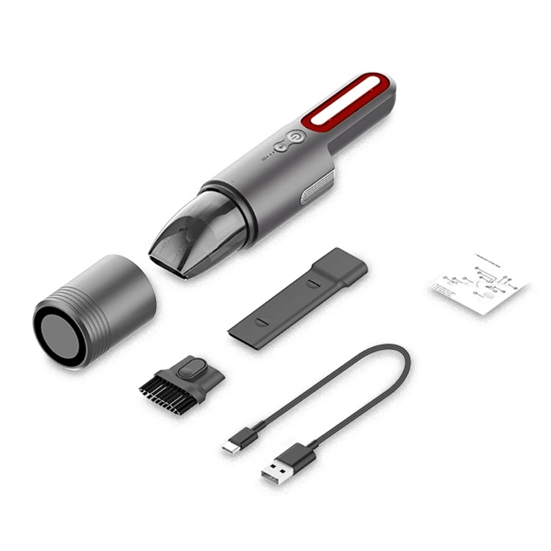 

Беспроводной портативный автомобильный пылесос высокой мощности, 6000 па, всасывание для детейлинга и очистки интерьера автомобиля, для убор...