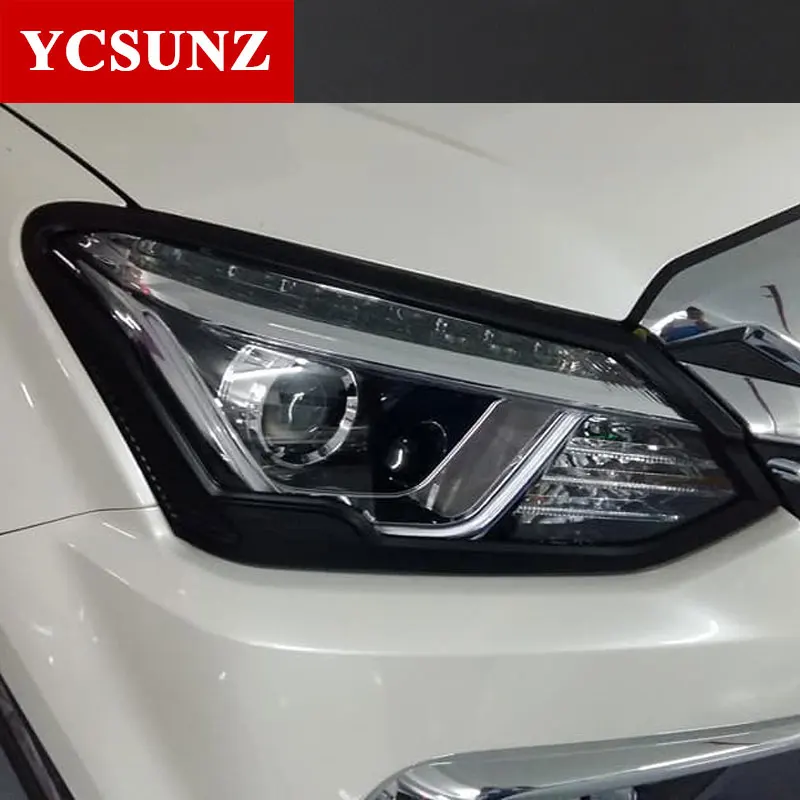Автомобильные аксессуары чехол для фар Isuzu mu x 2017 2018 2019 2020 матовый черный
