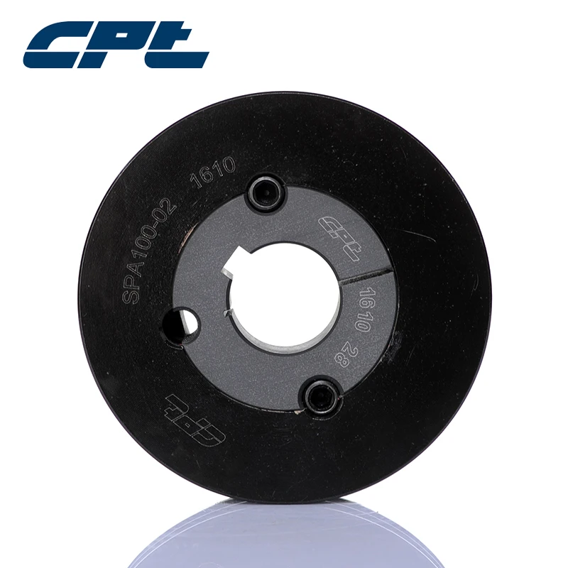 SPA100-02-1610 CPT brand SPA belt steel pulley wheel 105.5mm outside diameter 1610 cast iron taper bush | Обустройство дома
