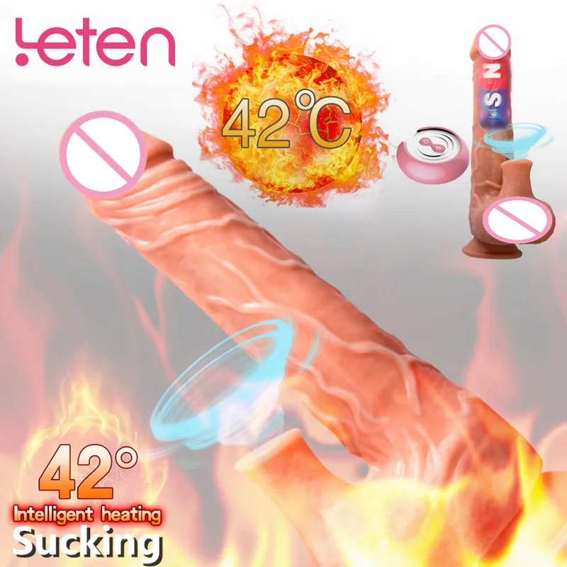 Автоматический телескопический нагреватель реалистичный пенис вибратор с