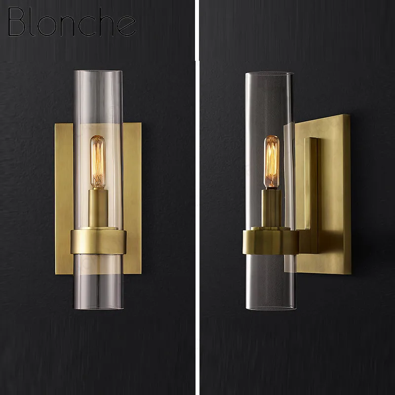 

Modern Luxurious Wall Lights Glass Shade Gold/Black Wall Lamps for Bedroom Bedside Living Room Restaurant Fixtures Led Sconces