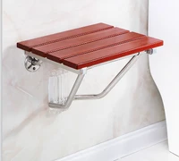 bathroom wall seat stool solid wood bath folding stool seat non slip shower wall chair living room wall hanging shoe bench