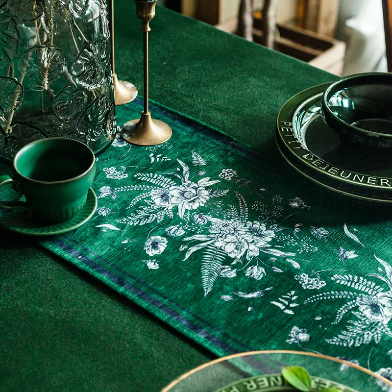 Синяя Ретро американская Водонепроницаемая скатерть для стола в скандинавском