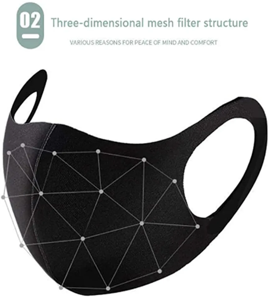 Унисекс моющаяся и многоразовая хлопковая теплая Защита лица для улицы щит