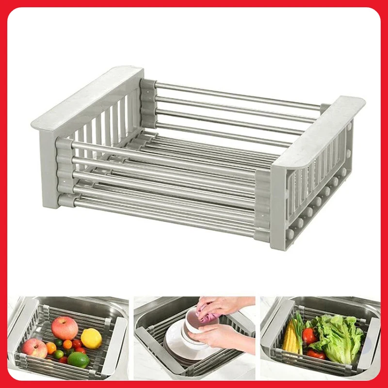 Многофункциональная пустотелая корзина для мытья кухонная раковина