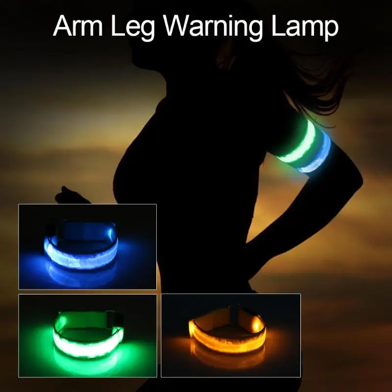 

Outdoor Sports Night Running Light Safety Jogging LED Arm Leg Warning Wristband Riding Bike Bicycle Lamp LucesBicicleta