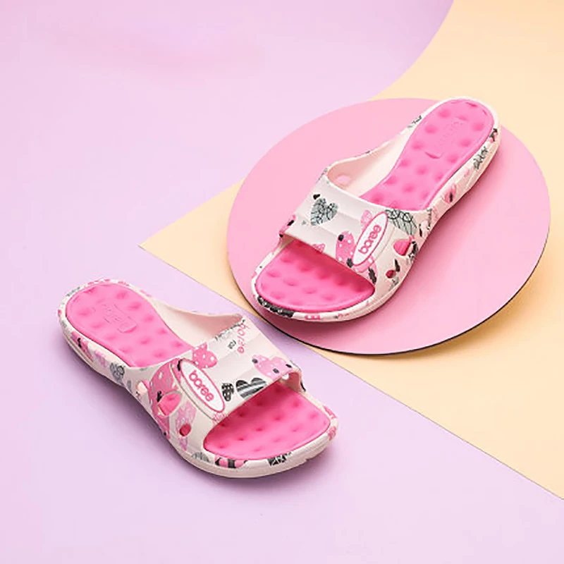 Сланцы BOREE женские домашние удобные мягкие тапочки Нескользящие Эва плоская