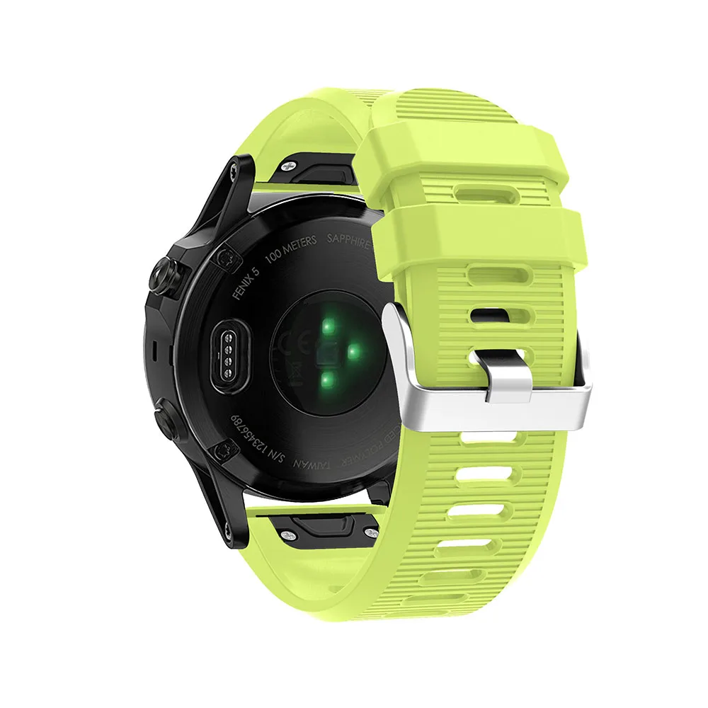 26 мм силиконовый ремешок для часов Ремешок для Garmin Fenix 6X6 6S Pro 5X5 5S Plus 3 3HR браслет для часов легко Fit Quick Release 20 22 мм