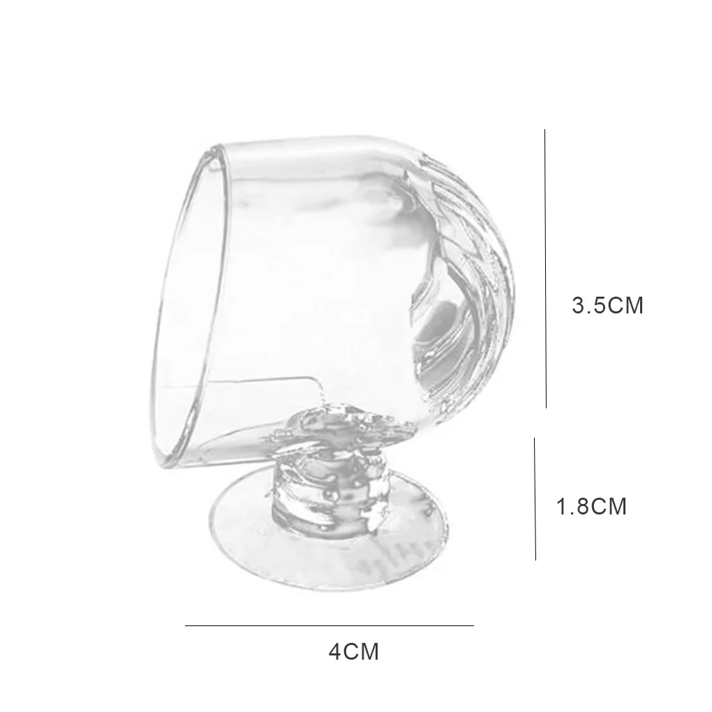 Aquarium Cone Red Worm Feeder Acrylic Suction Cups Fish Feeding Cup Transparent Container Holder | Дом и сад
