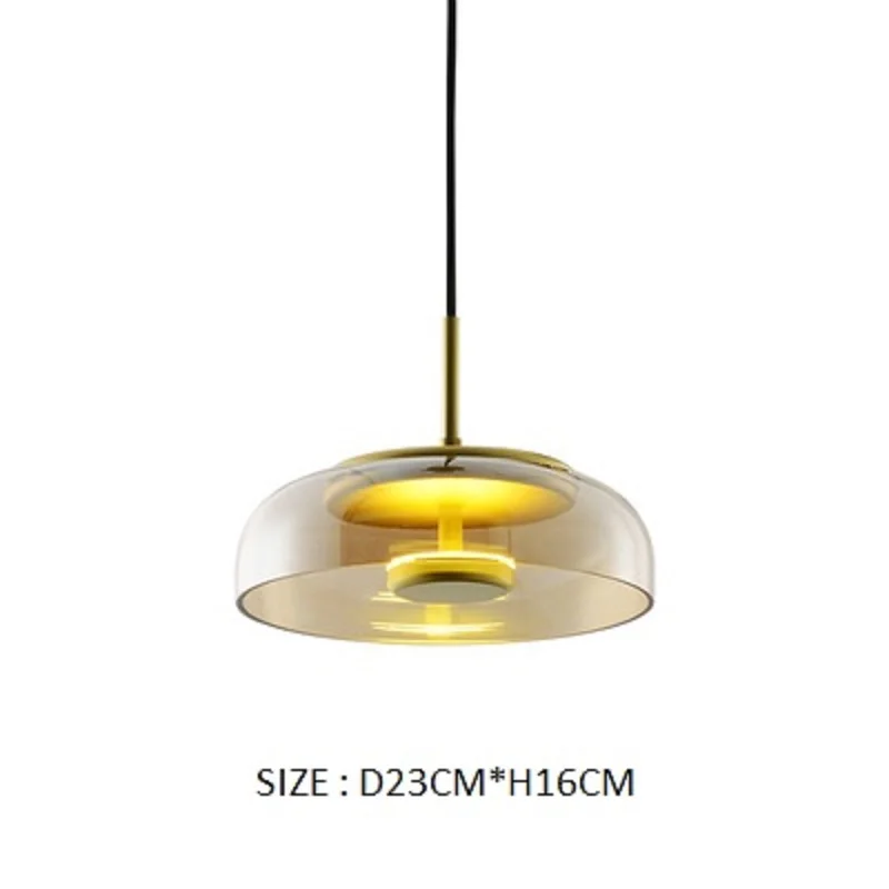 LukLoy Single Head Modern Creative Pendant Light Glass Hanging Lamp Simple Restaurant Ball Bedroom Art Decoration | Освещение