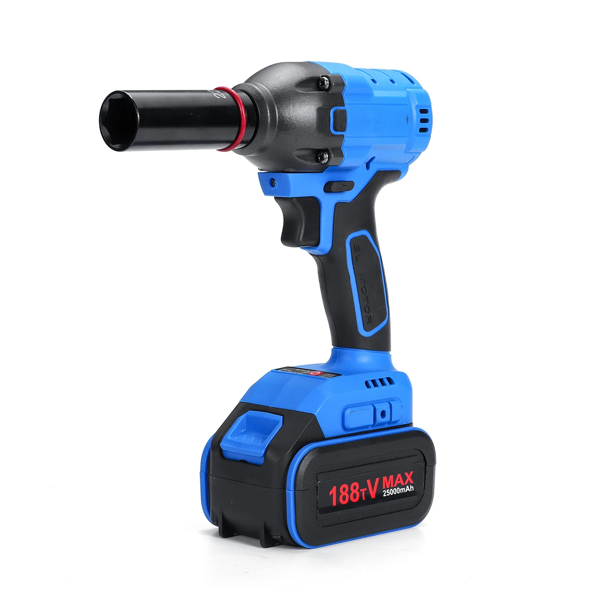 

21V 188TV 530N.m Brushless Electric Wrench Impact Wrench Socket Wrench 1/2 inch 25000mAh Battery Adapt to Makit 18V Batterry