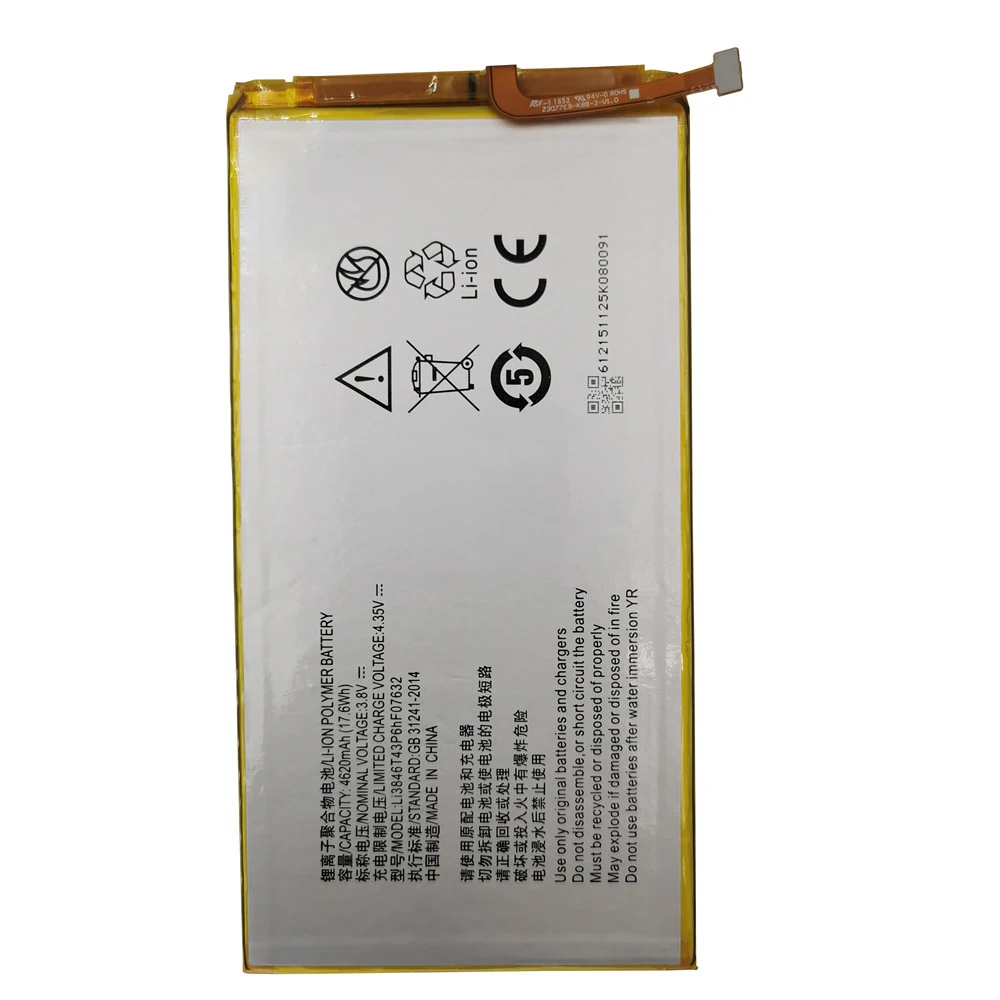 

100% New Original High Quality 3.8V 4620mAh Li3846T43P6hF07632 For AT&T Trek 2 HD For ZTE K88 Battery Batteries