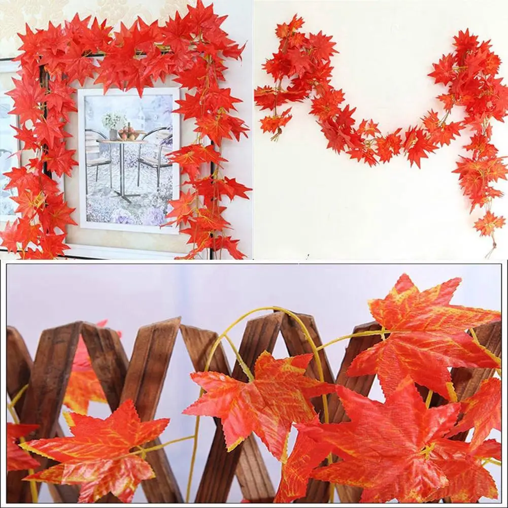 5 шт. искусственные кленовые виноградные листья растения DIY вечерние украшения