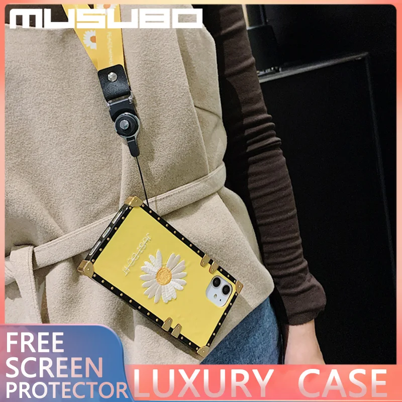 MUSUBO новый роскошный чехол для телефона с вышивкой iphone 11 Pro XS MAX 6 7 8 PLUS SE2 маленькие