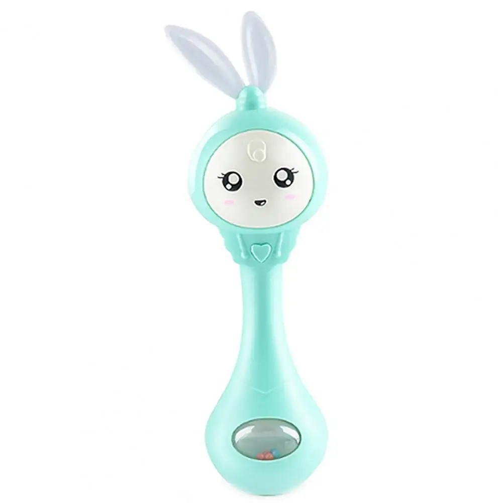 

Cartoon Rabbit Baby Shaking Rattle Hand Bell Music Light Teether Toy Newborn Stroller Crib Infant Pacifier Toy Safety Toy Gift