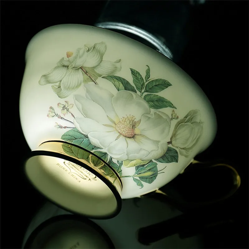 Кофейный набор Yolife из костяного фарфора камелии британский фарфоровый чайный