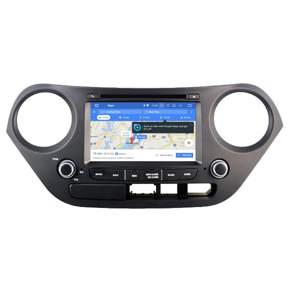 4G ram+ 64G rom Автомобильный мультимедийный плеер для hyundai i10 2013 Android 9,0 Радио Стерео DVD gps навигация Bluetooth
