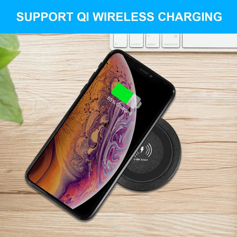 QI мобильный телефон Встроенный беспроводной зарядное устройство для HUAWEI XIAOMI IPhone samsung стол для прилавка Настольный прикроватный столик мебель офис