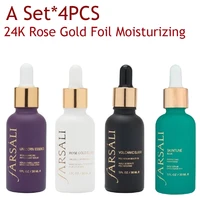 4pcs30ml 24k gold foil serum moisturizing hyaluronic acid whitening skin care attractive in price and quality