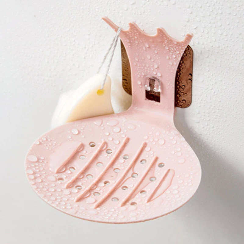 Ванная комната пластиковая мыльница клеющийся крючок присоска вешалка чехол