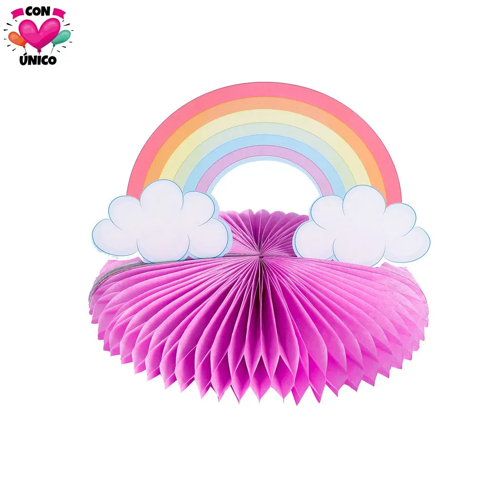 Conunico Единорог тема украшения день рождения вечерние принадлежности Бумажная