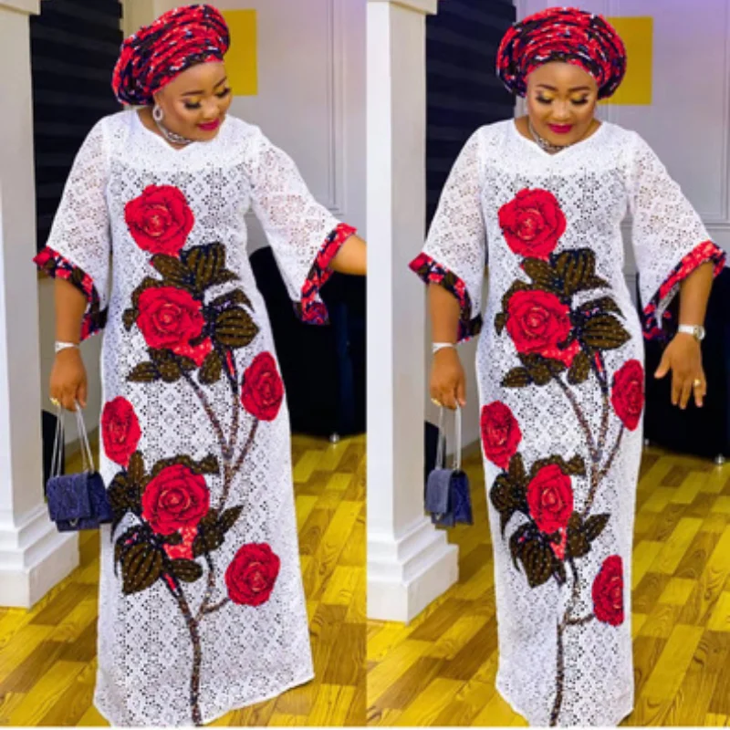 2021 New Fashion African Dresses for Women Classic Clothing Dashiki Free Size Print Loose Long Dress | Тематическая одежда и