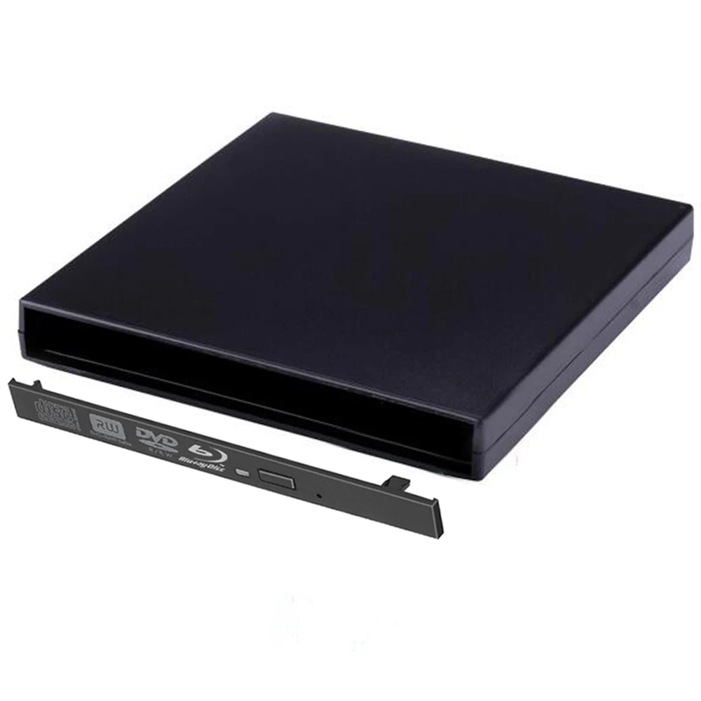 9 0/9 5 мм USB 2 0 Внешний Оптический привод коробка чехол Blu Ray CD DVD RW к SATA жесткий диск