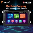 Eunavi 2 Din Android автомобильный Радио DVD мультимедийный плеер для VW Golf Polo Tiguan Passat b7 b6 Seat Amarok Skoda Octavia Carplay DSP