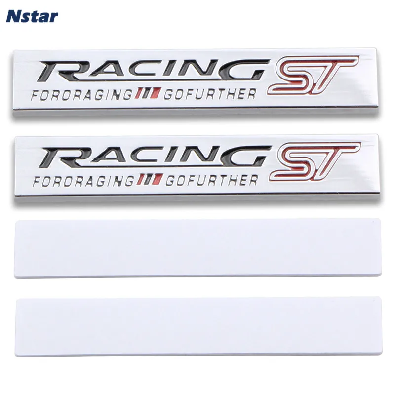 Nstar 2 шт./пара гоночный ST стиль Сплав Эмблема автомобиля крыло багажника знак Авто