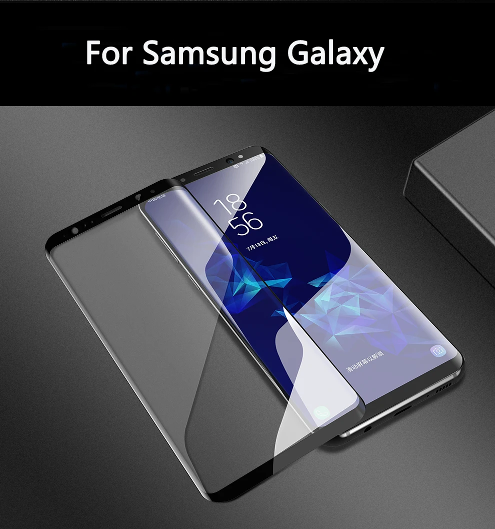 Полное покрытие из закаленного стекла для samsung Galaxy S7 Edge S8 S9 Note8 Note 9 защитная пленка