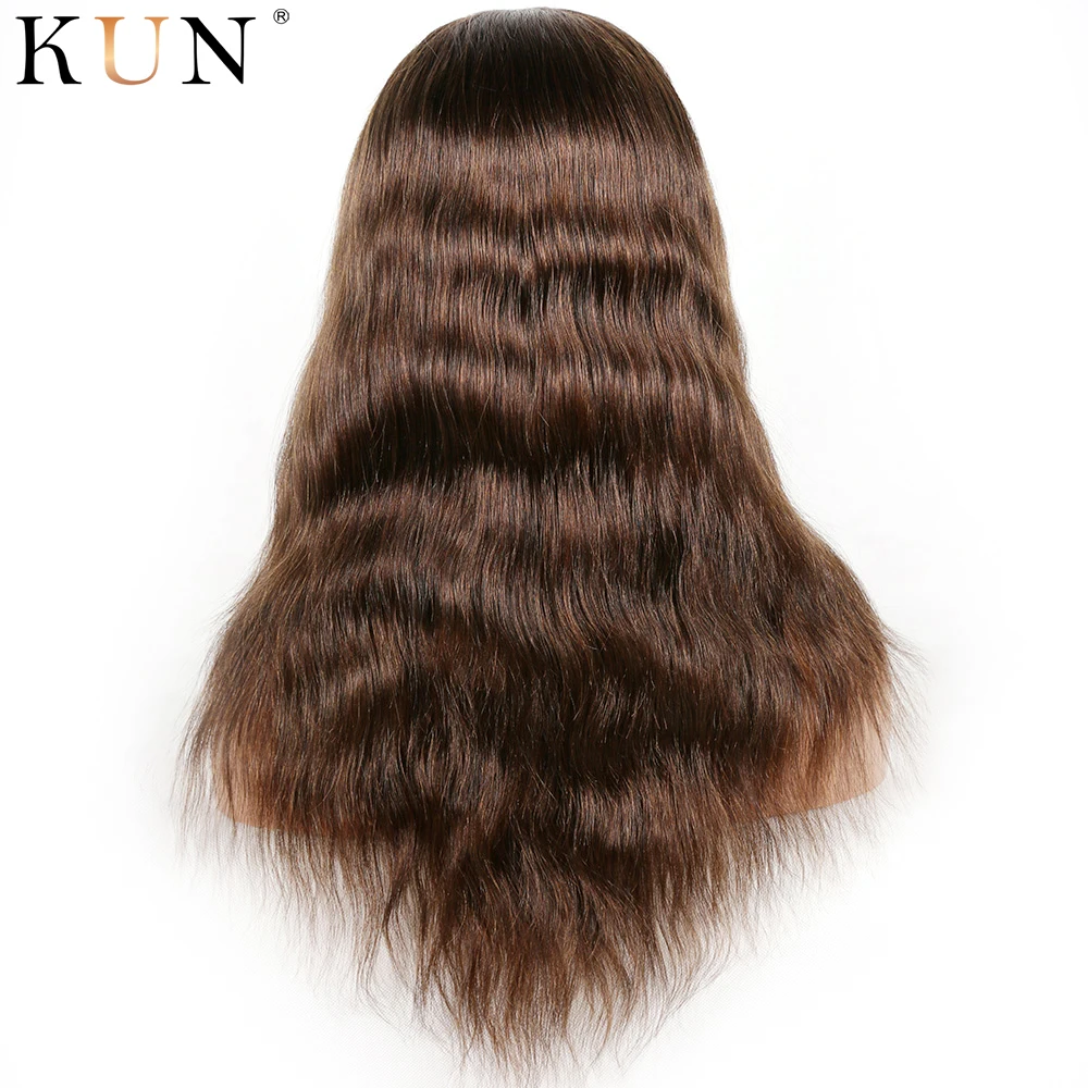 #2 #4 #6 Омбре человеческих волос парик шнурка фронта парики естественная волна 13X6