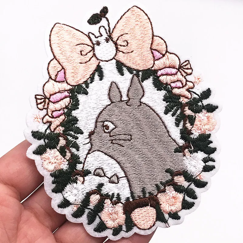 Новинка 1 шт. Мультяшные нашивки Мой сосед Тоторо для одежды Вышивка Аппликации
