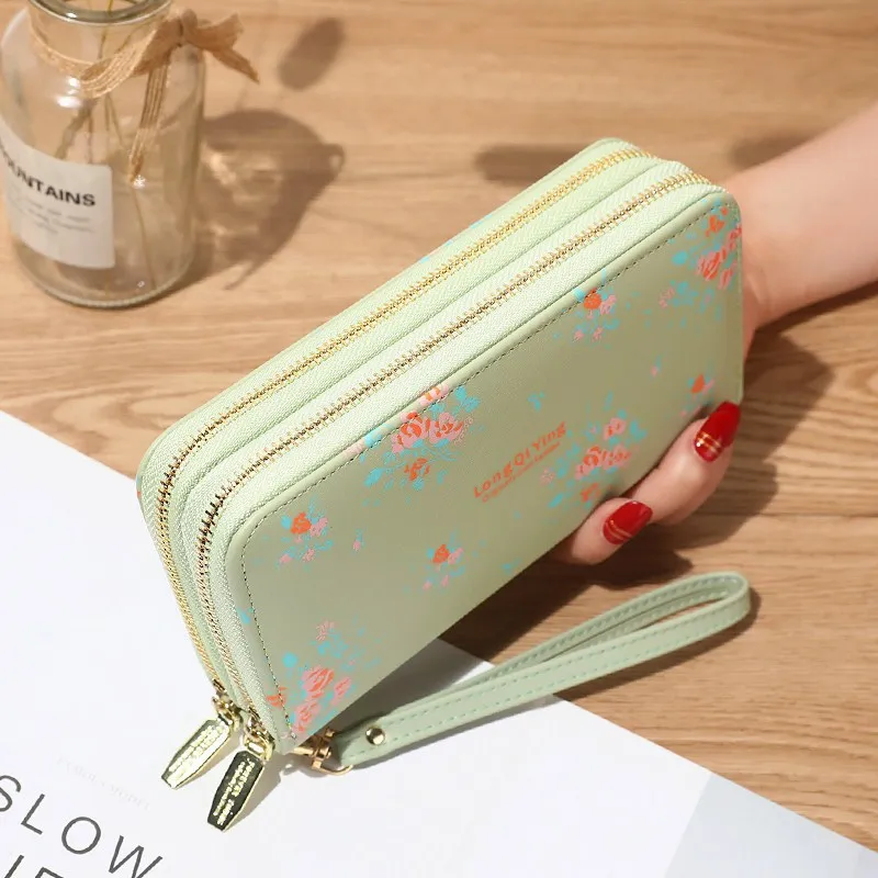 

Ladies Wallet Leather Phone Clutch Bag Long Pochette Femme Bags for Women Monederos Para Mujer Monedas Tarjetas Carteras Porte