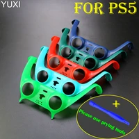 yuxi hot new for ps5 handle decorative strip trim strip decoration cover for ps5 controller joystick decorative shell