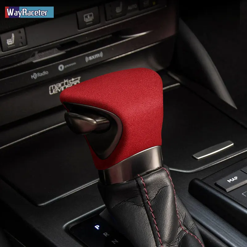 

Ultrasuede Wrap Gear Shift Knob ABS Trim Cover Sticker For Lexus NX 300h 450h RX 400h GS ES IS UX 250h F Sport Accessories