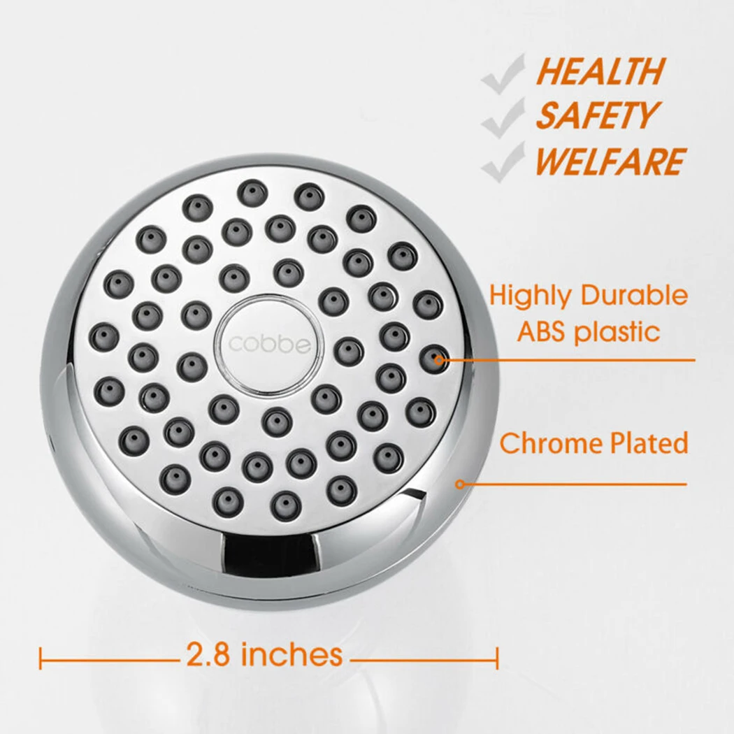 

High Pressure Shower Head 3 Inch Anti-leak Fixed Chrome Rainfall Showerhead Spray Nozzle Bathroom Accessories