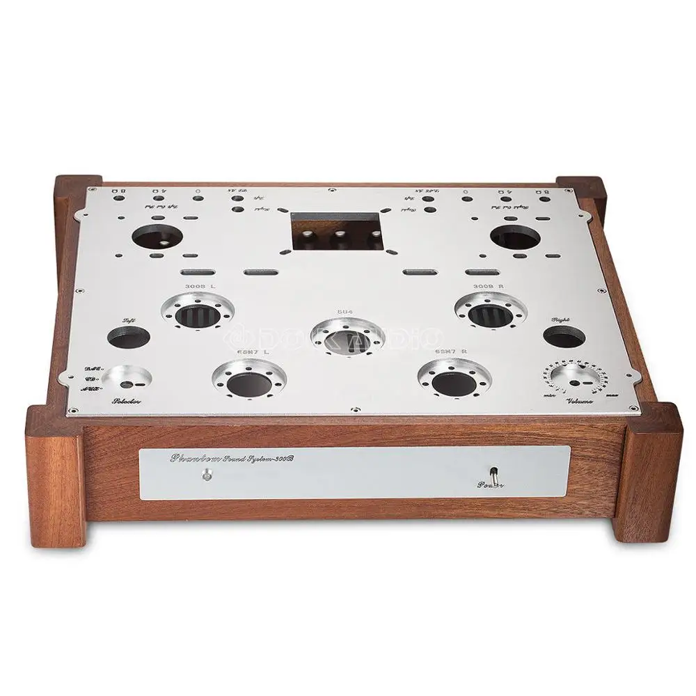 Chassis Nobsound 300B усилитель вакуумной трубки печатной платы класса A стерео аудио усилитель мощности DIY KIT 7 Вт* 2 - Цвет: Chassis