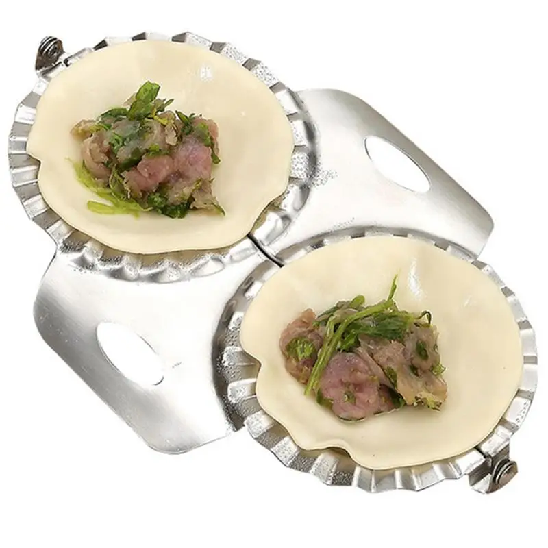 

1 шт. креативная двойная форма для клецок, двойная форма из нержавеющей стали, антипригарные клецки, инструменты для приготовления пельмене...