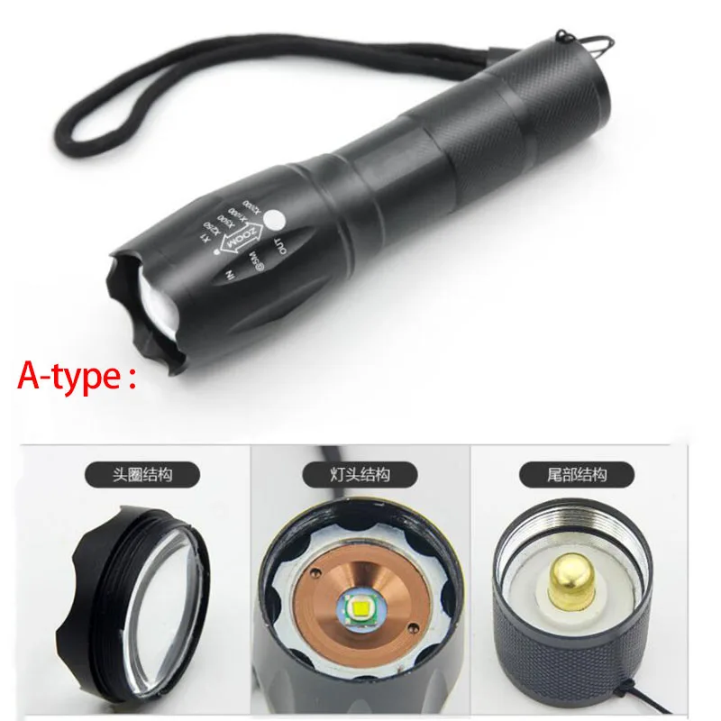 T6 L2 светодиодный фонарик супер яркий Torcia Torchlight Flash Light фонарик "Lanterna" 18650 AAA батарея USB тактический для пеших прогулок